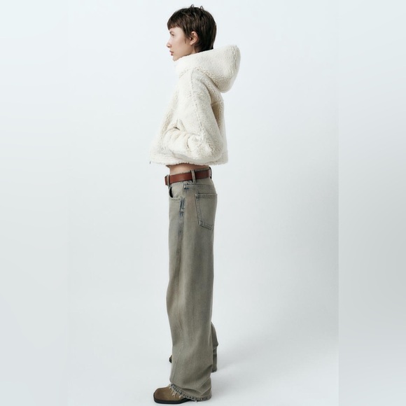 Zara Double-Faced Fleece Lined Jacket - Picture 5 of 10